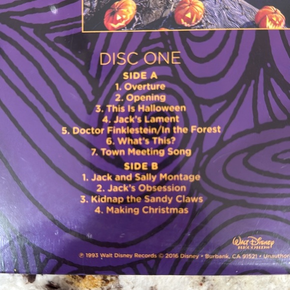 NEW and Sealed - Disneys Nightmare Before Christmas Record Album LP - Picture 8 of 9